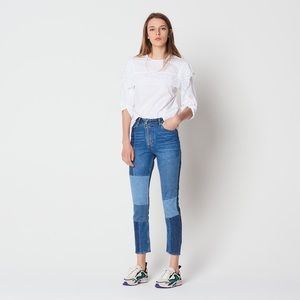 Sandro Patchwork Cotton Jeans